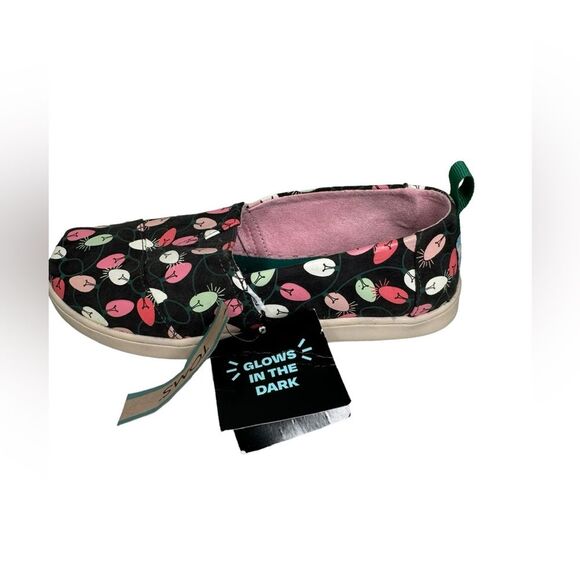 TOMS Forged Iron Glow in Dark Tree Lights  Alpargata Youth 4.5 (woman’s 6-6.5) - Picture 3 of 12